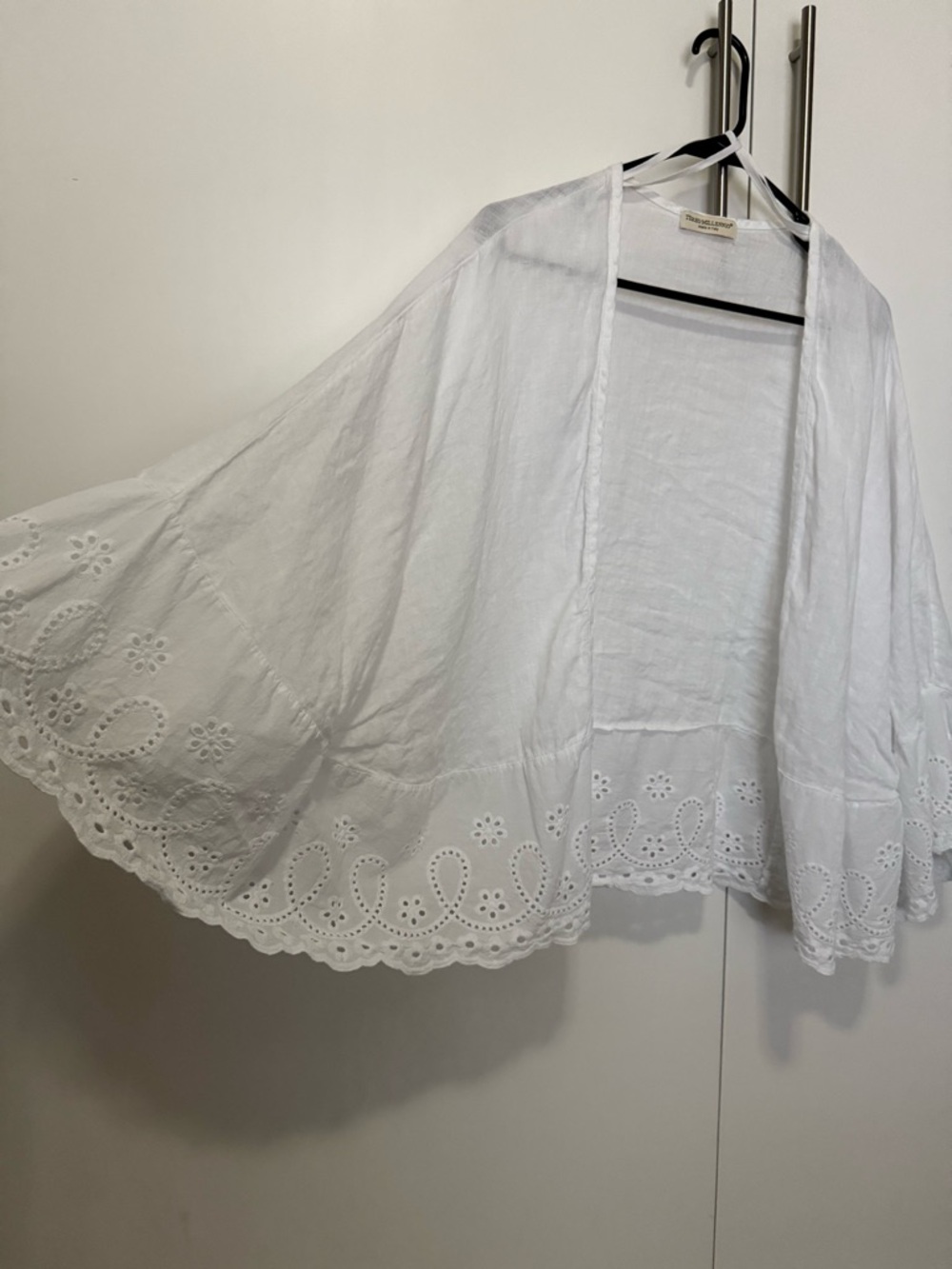 Italian Linen Open-Front Top by Terzo Millennio